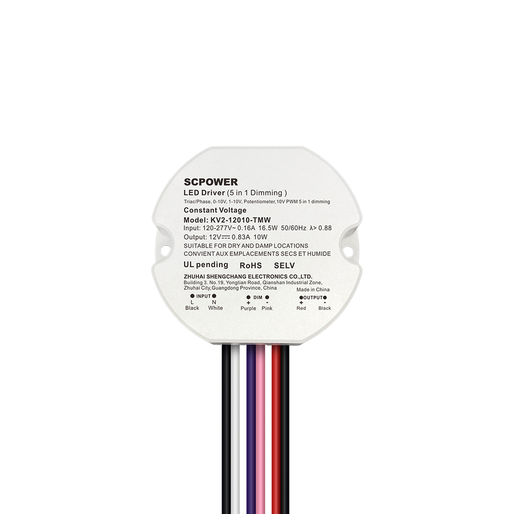 10W 15W 20W 25W 30W 40W Triac 0-10V Dimmable nga LED nga Driver CV Nagtimbukel nga Plastiko