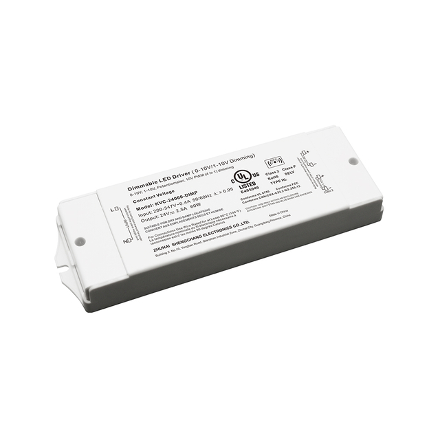 Driver LED dimmerabile a tensione costante da 60 W 0-10 V 200 -347 Volt CA