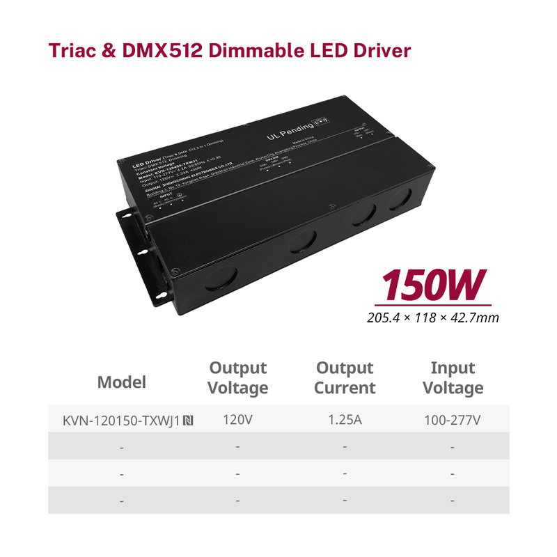 150 واط 200 واط 400 واط 600 واط السيرة الذاتية ترياك DMX512 LED قطاع التيار الكهربائي 120 فولت الجهد المنخفض