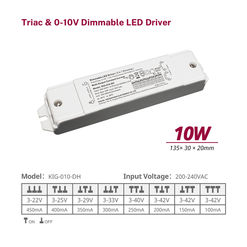 10 20 40 60 Watt CC Triac 0-10V Drejtues LED me err&euml;sim 220 230 240 Volt
