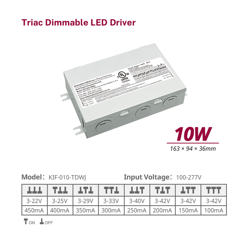 10W 20W 40W 60W CC Triac Dimming LED Fuente de alimentaci&oacute;n ukampi Junction caja ukampi