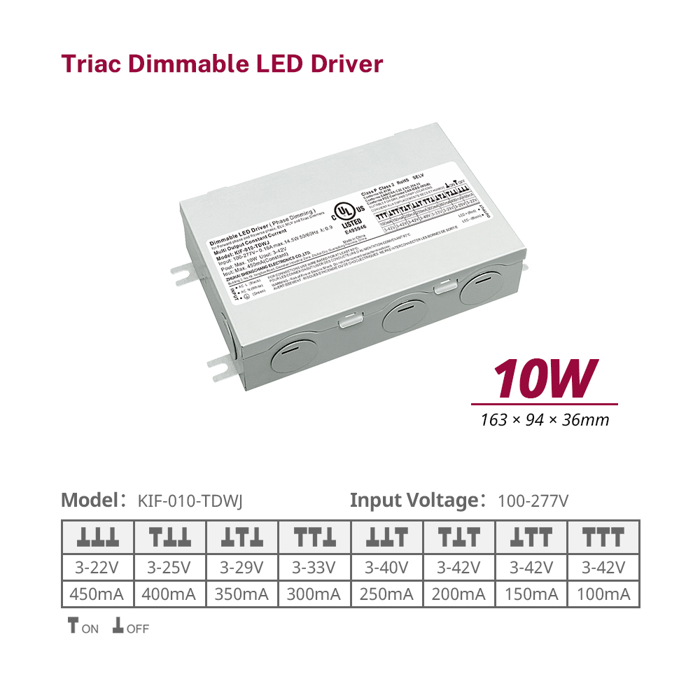 10W 20W 40W 60W CC Triac Dimming LED Fuente de alimentaci&oacute;n ukampi Junction caja ukampi