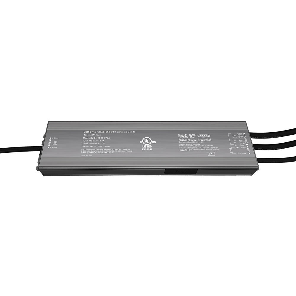 DP2 300W CV RGB CW DALI 2 Push Dimmable LED драйвери 12Vdc 24Vdc 36Vdc 48Vdc