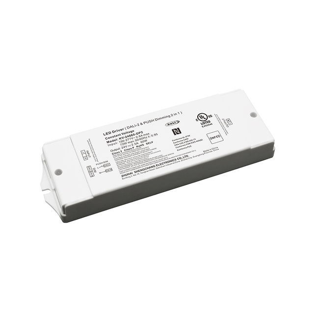 DP2 60W 75W 90W CV DALI 2 Push LED ไดร์เวอร์สำหรับหลอดไฟ LED