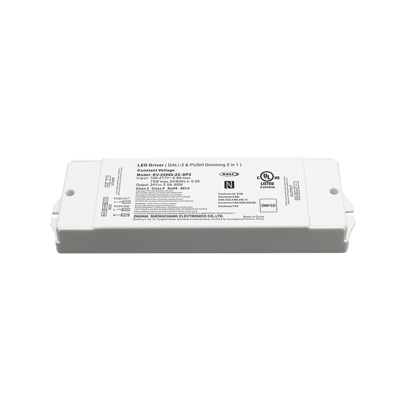 DP2 60W CV CCT DALI 2 PUSH DIMMABLE LED DRIVER 12V 24V 36V 48V DC