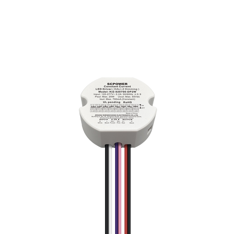 DP2 10 واط 15 واط 20 واط 30 واط 40 واط 50 واط CC 100mA إلى 1750mA فئة 2 DALI-2 دفع عكس الضوء LED سائق جولة من النازل