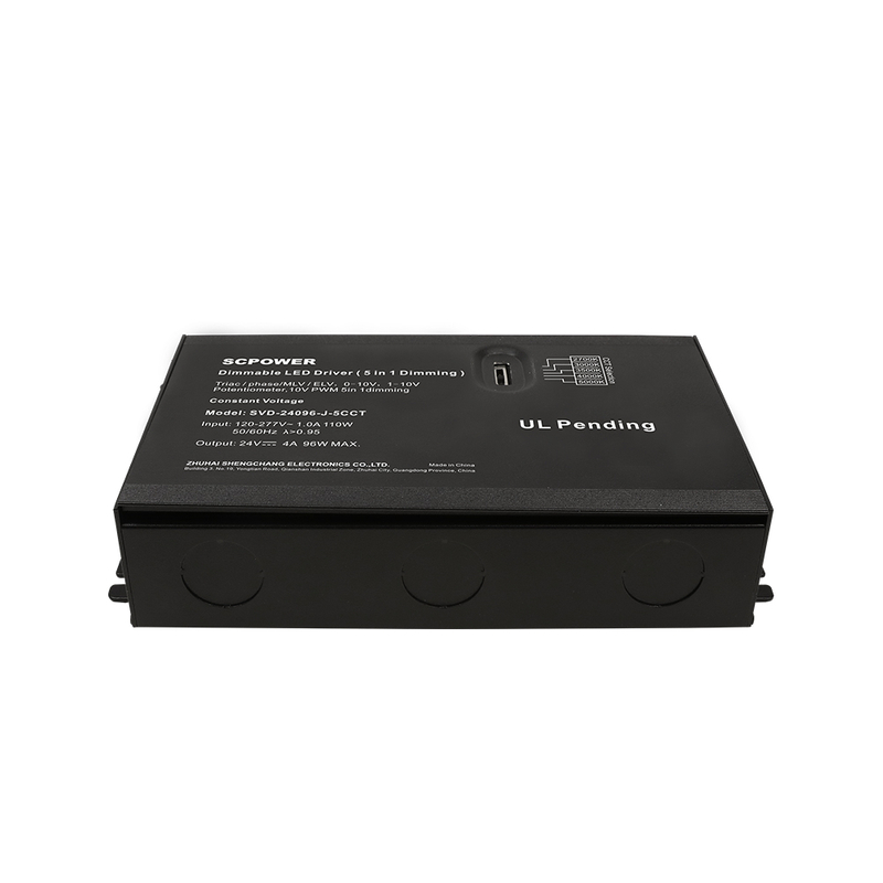 60W 80W 96W 120W 150W 192W 200W 288W 300W CV TRIAC 0-10V Mabalin a Dimmable a Kanayon a Boltahe a LED Driver 5CCT ti LED a Silaw