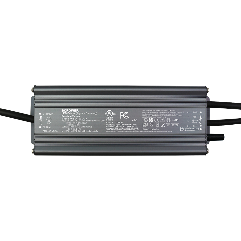 96W 100W 120W CV RGB CW ZigBee Tuya Cuộc Sống Th&ocirc;ng Minh Ứng Dụng Điện &Aacute;p Kh&ocirc;ng Đổi Nguồn Điện 100-277V 100V 110V 120V 220V 230V 240V
