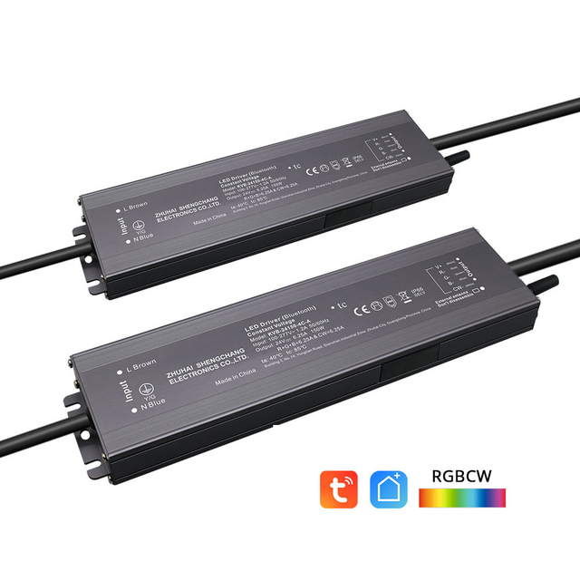 150W 200W 300W CV RGB CW Zigbee 3.0 Pro + Smart LED Pilote 25a Max DC 12V 24V 36V 48V Compatible avec Home Smart Life TUYA Smart App Contrôle