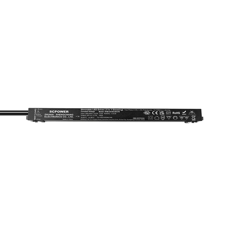 100 150 200 Watts CV Triac Fase MLV ELV 0-10v PWM 4 en 1 Ultrafina Magn&eacute;tica Dimmable Led Conductor 200-240V AC