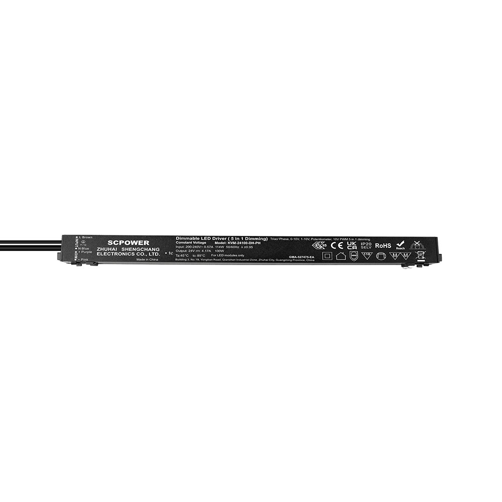 100 150 200 Watts CV Triac Fase MLV ELV 0-10v PWM 4 en 1 Ultrafina Magn&eacute;tica Dimmable Led Conductor 200-240V AC