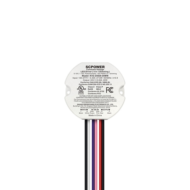 10W 15W 20W 25W 30W 40W 0-10V 4 i 1 dimbar LED-driver Sirkul&aelig;r konstant spenning LED-lysdriver i Vietnam