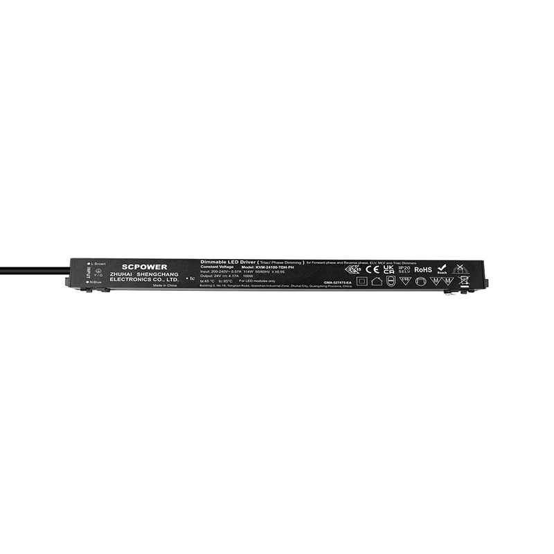 100 150 200 Watts CV Triac Low THD Ultrafino Magn&eacute;tico Dimmable Led Driver com luz de trilha PFC ativa
