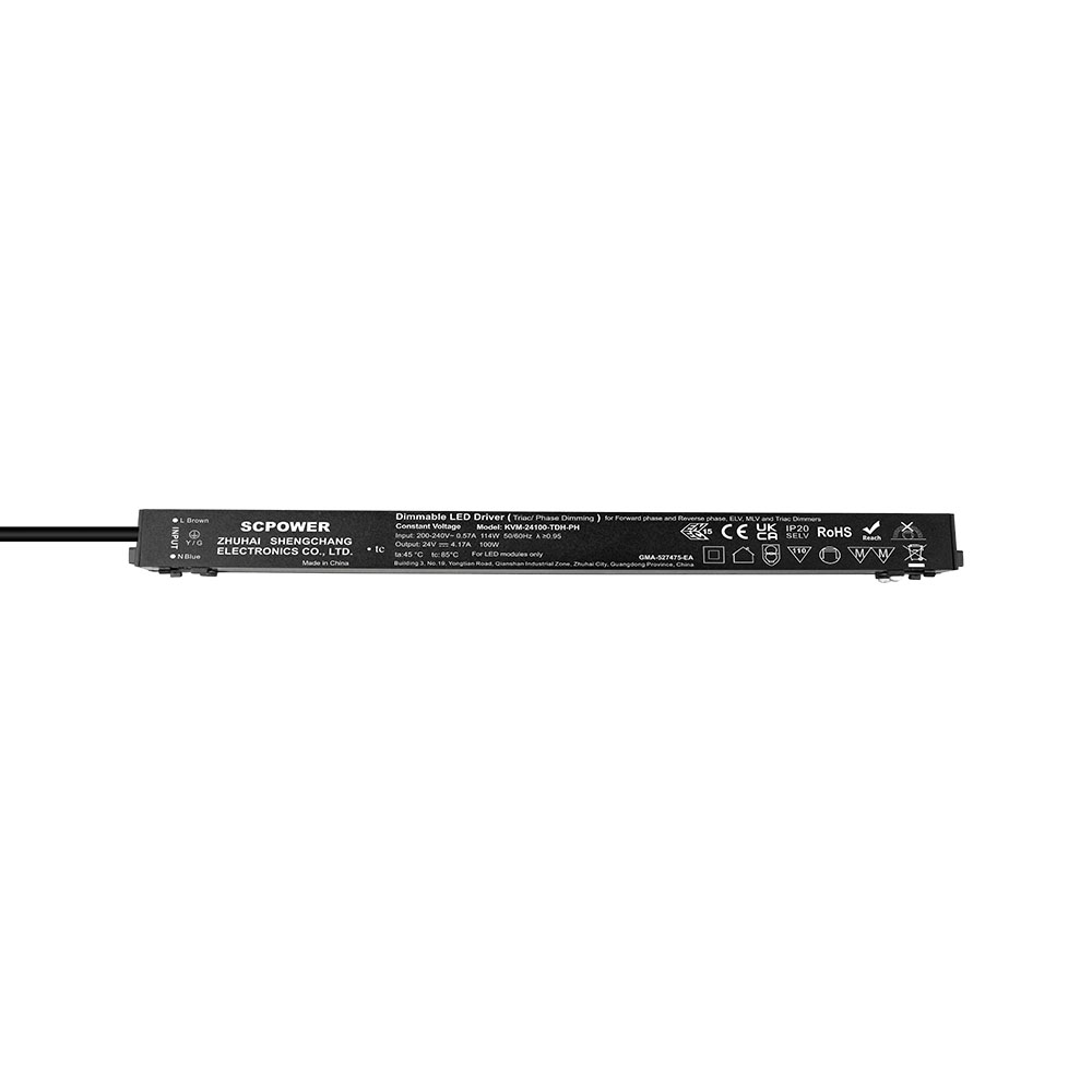 100 150 200 Watts CV Triac Low THD Ultrafino Magn&eacute;tico Dimmable Led Driver com luz de trilha PFC ativa