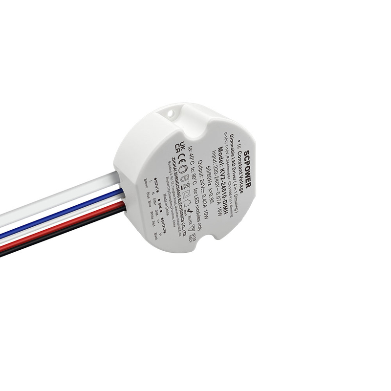 10 15 20 25 30 40 Watt Tensione costante 0-10 V 1-10 V Driver LED dimmerabile 4 in 1 Uscita PWM Forma rotonda
