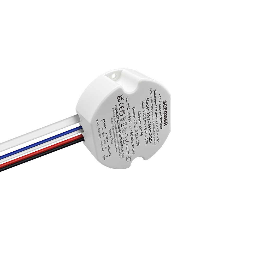 10 15 20 25 30 40 Watt Tensione costante 0-10 V 1-10 V Driver LED dimmerabile 4 in 1 Uscita PWM Forma rotonda