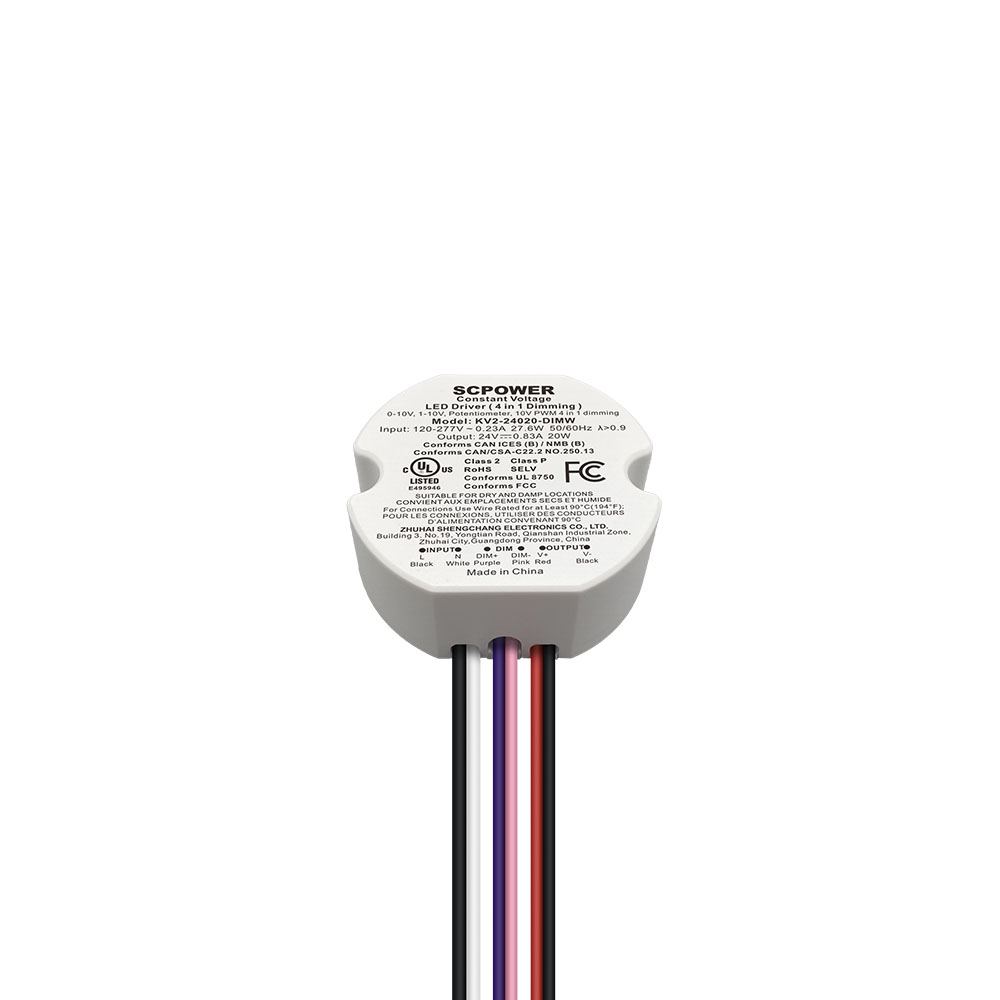 10W 15W 20W 25W 30W 40W 0-10V 4 i 1 dimbar LED-driver Sirkul&aelig;r konstant spenning LED-lysdriver i Vietnam
