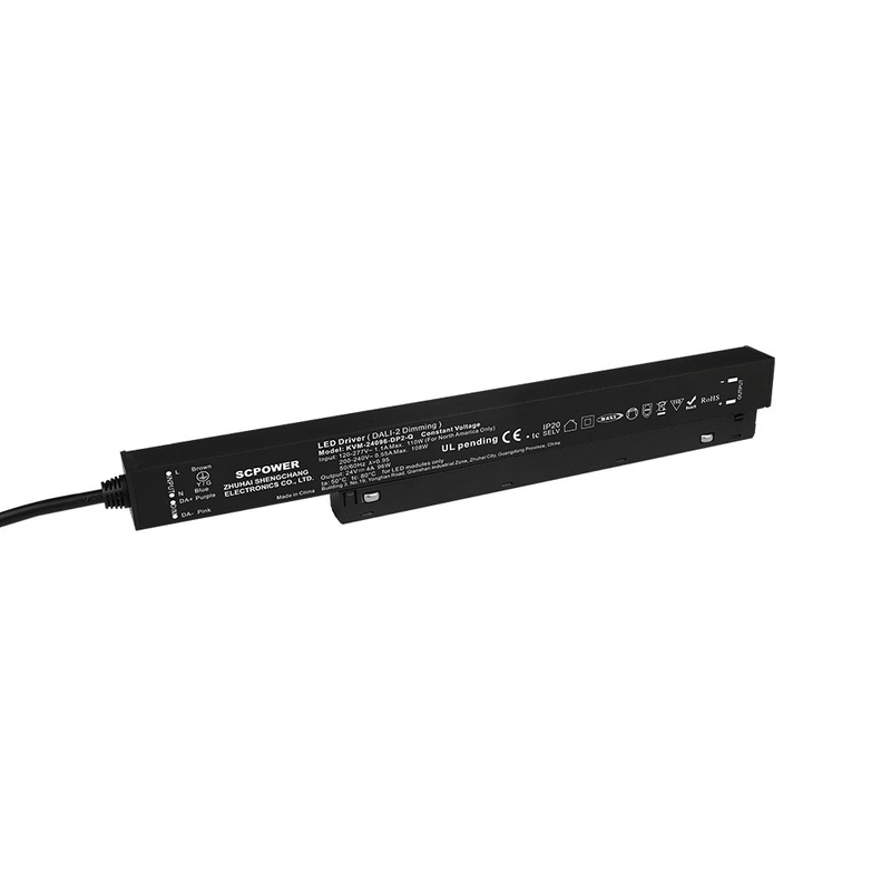 DP2 96W 100W 150W 200W CV DALI-2 Wpuszczany magnetyczny ściemnialny sterownik LED z regulowanym napięciem wyjściowym