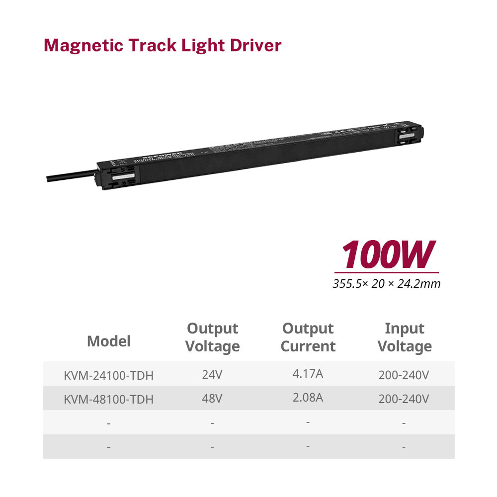 100 150 200 Watt CV Triac Ultrad&uuml;nner magnetischer dimmbarer LED-Treiber mit niedrigem THD und aktivem PFC-Schienenlicht